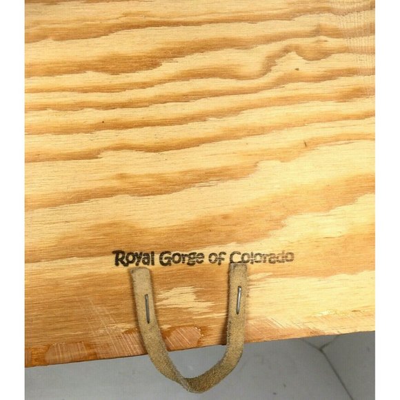 Old World Small Hanging Map Wall Plaque – Souvenir From Royal Gorge of Colorado - Picture 12 of 12